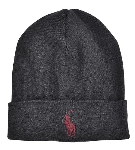 Ralph Lauren Mütze Beanie Classic Hat Baumwolle One Size Grau von Ralph Lauren