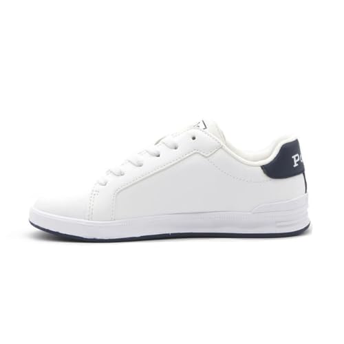 Ralph Lauren Polo Heritage Court II Wht- Navy Schuh Sneaker Kinder Junge, weiß blau, 36 EU von Ralph Lauren