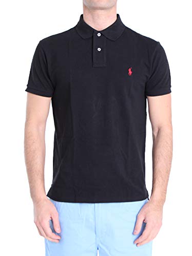 Ralph Lauren Polo Herren Poloshirt Slim-Fit Schwarz XL von Ralph Lauren