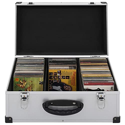 Rantry CD-Hülle für 60 CDs Aluminium ABS Silber CD/DVD Hüllen & Organizer Rantry CD-Hülle für 60 CDs Aluminium ABS Silber CD/DVD Hüllen & Organizer von Rantry