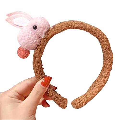 Plüsch Stirnband Niedliches Kaninchen Dekor Haarreifen Für Tägliche Tragen Von Kostümen Cosplays Partys Frauen Und Mädchen Haarschmuck Plüsch Kaninchen Stirnband Für Erwachsene Und Kinder von Ranuw