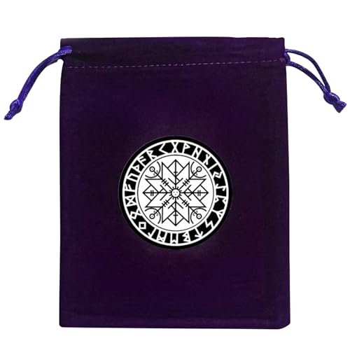 Ranuw Divinations Tarot Karten Würfel Tasche Mini Hochzeitstasche Tischdecke Orakel Kartenspiel Tasche Schmuckaufbewahrung Kordelzug Tarot Taschen Kordelzug Schmucktaschen von Ranuw