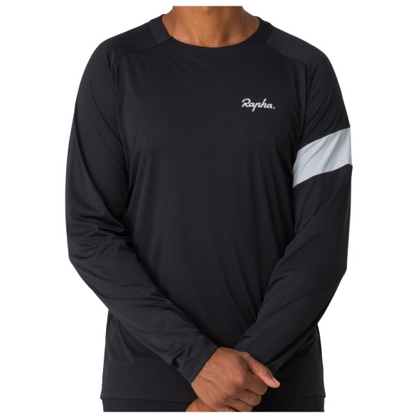 Rapha - Trail Long Sleeve Technical T-Shirt - Radtrikot Gr L schwarz von Rapha