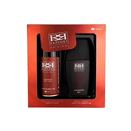 Rapport 2-teiliges Geschenkset für Männer inkl. Eau de Toilette, 100 ml & Körperspray, 150 ml Rapport 2-teiliges Geschenkset für Männer inkl. Eau de Toilette, 100 ml & Körperspray, 150 ml von Rapport