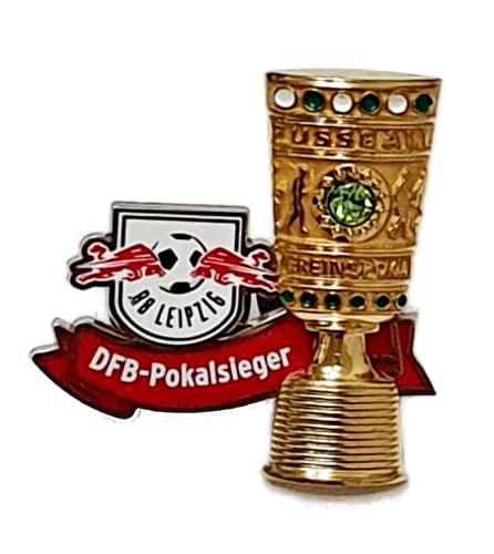 RB Leipzig Anstecker - Pokalsieger - Pin RBL Button - Plus Lesezeichen Wir lieben Fußball von Rasenballsport Leipzig
