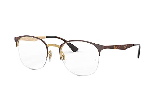 Ray-Ban Damen 0RX6422 Brillengestelle, Braun (Pink Gold Top On Havana), 51 von Ray-Ban