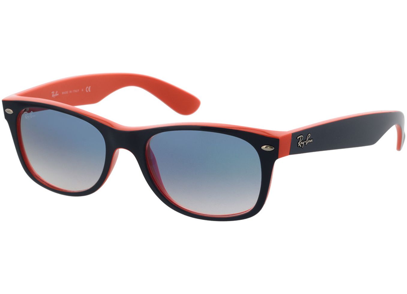 Ray-Ban New Wayfarer RB2132 789/3F 52-18 Sonnenbrille mit Sehstärke erhältlich, Damen/Herren, Vollrand, Eckig von Ray-Ban