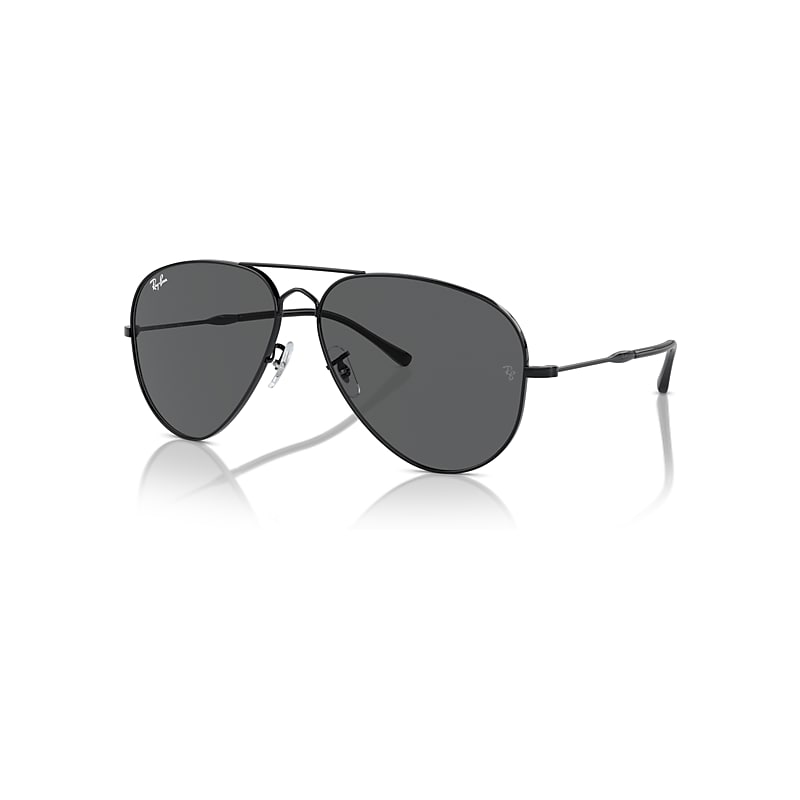 Ray-Ban Old Aviator Sonnenbrillen Schwarz Fassung Grau Glas 58-14 von Ray-Ban