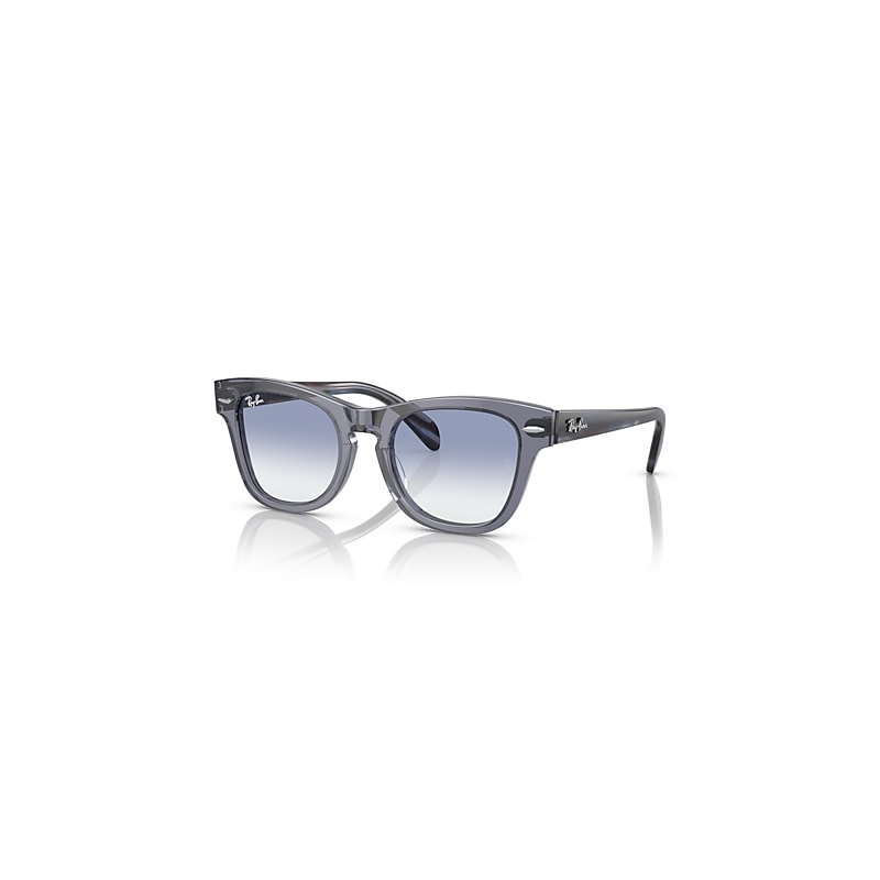 Ray-Ban Rb9707s Kids Sonnenbrillen Blau Gestreift Havana Fassung Blue Glas 46-18 von Ray-Ban