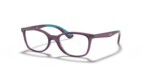 Ray-Ban Unisex-Erwachsene 0RY1586 Brillengestelle, Blau (Transparente Violet), 49 von Ray-Ban