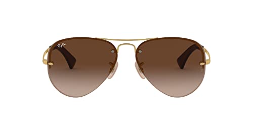 Ray-Ban Unisex RB3449 Sonnenbrille, Gold (Gestell: Gold, Gläser: Braun Verlauf 001/13), Large (Herstellergröße: 59) von Ray-Ban