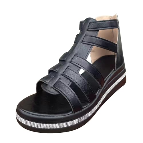ReSin90s Plateau Sandalen Damen Casual Keilsandalen Elegant Weite H Sandaletten Keilabsatz Wedges Sommer Frauen Peeptoes Absatz Pantoletten Anti-Rutsch-Sandalen Sommerschuhe Damensandalen ReSin90s Plateau Sandalen Damen Casual Keilsandalen Elegant Weite H Sandaletten Keilabsatz Wedges Sommer Frauen Peeptoes Absatz Pantoletten Anti-Rutsch-Sandalen Sommerschuhe Damensandalen von ReSin90s