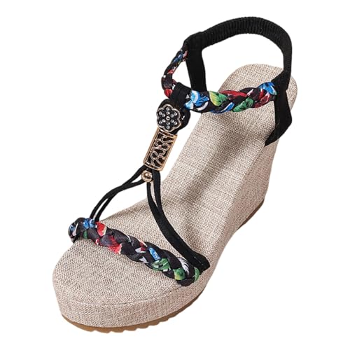 Sandalen Damen Keilabsatz Sandaletten Riemchen T-Riemen Bohemian Sandal Espadrilles Sandalen Mit Offener Zehenpartie Sommerschuhe Travel Slope Heel Roman Sandals Lightweight Flip Flops Sandalen Damen Keilabsatz Sandaletten Riemchen T-Riemen Bohemian Sandal Espadrilles Sandalen Mit Offener Zehenpartie Sommerschuhe Travel Slope Heel Roman Sandals Lightweight Flip Flops von ReSin90s