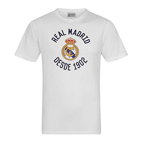 Real Madrid - Herren T-Shirt mit Grafik-Print - Offizielles Merchandise - Weiß - 3XL von Real Madrid
