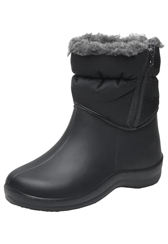 Realpaks Damen Knöchel PVC wasserdichte Outdoor-Gummistiefel für Gartenarbeitsschuhe GS BKZ_37 von Realpaks