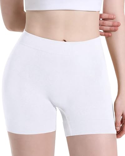 Reamphy Radlerhose Damen Kurz für unter Kleider, Anti Scheuern Oberschenkel Damen Unterhosen mit Bein, Atmungsaktiv Boxershorts hohe Taille Unterwäsche Radlerhosen Sommer Slip Shorts von Reamphy