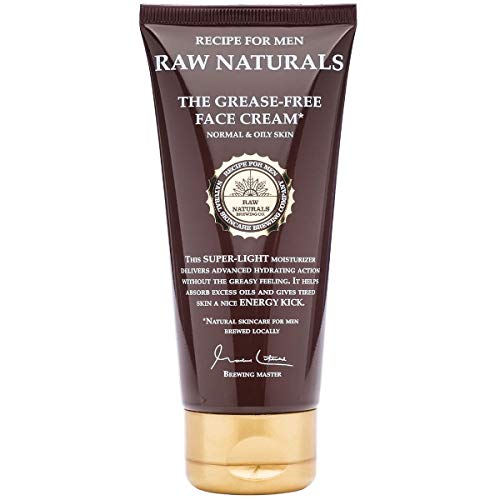 Raw Naturals fettfreie Gesichtscreme | Natürlich leichte Herren-Gesichtscreme | Fortschrittliche Hydratation ohne überschüssiges Fett | Naturprodukt aus Ihrer lokalen schwedischen Hautpflege-Mikrobrauerei | 100 ml Raw Naturals fettfreie Gesichtscreme | Natürlich leichte Herren-Gesichtscreme | Fortschrittliche Hydratation ohne überschüssiges Fett | Naturprodukt aus Ihrer lokalen schwedischen Hautpflege-Mikrobrauerei | 100 ml von Recipe for Men Raw Naturals