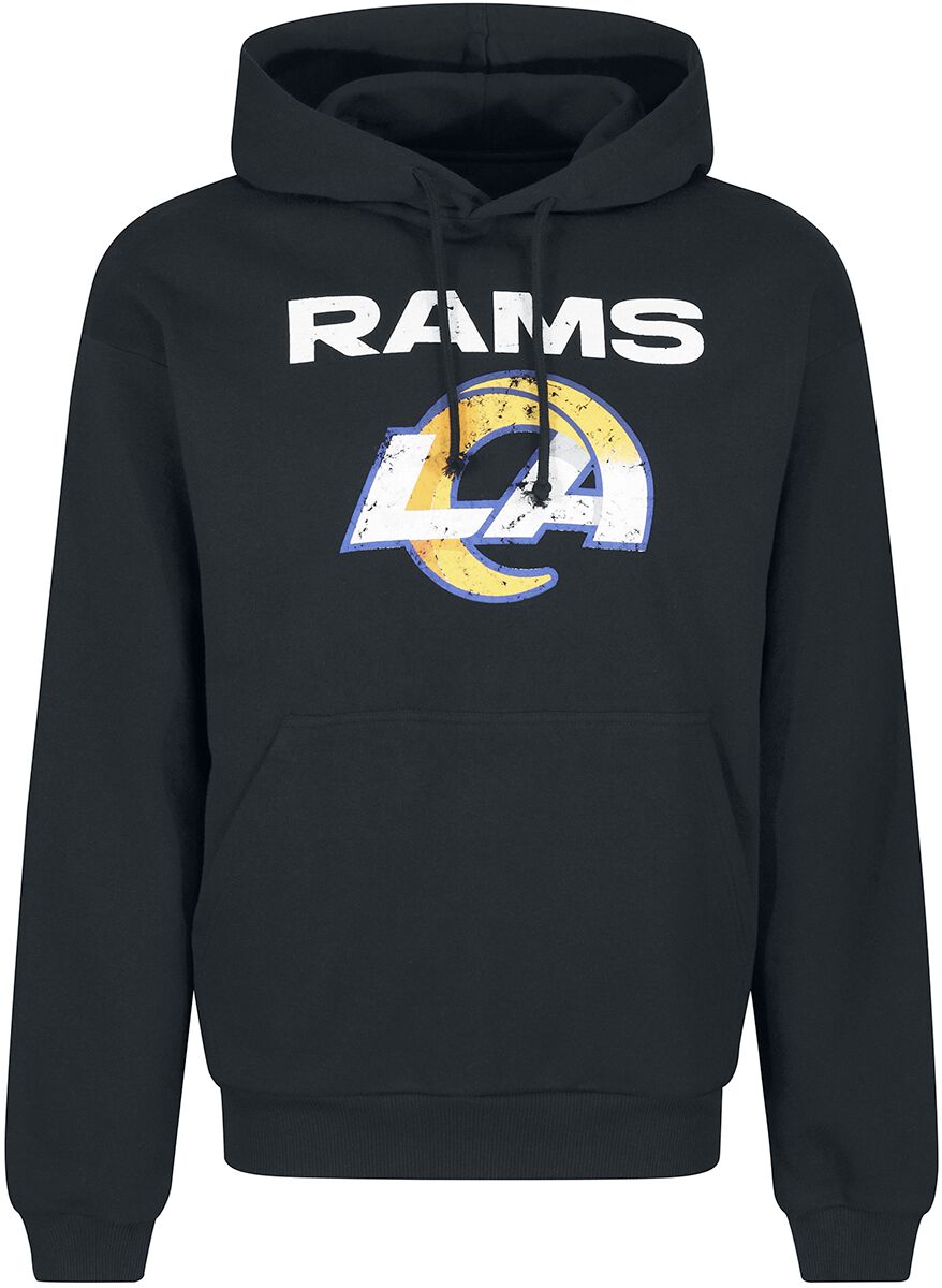 Recovered Clothing Kapuzenpullover - NFL Rams Logo - S bis XXL - für Männer - Größe M - schwarz von Recovered Clothing