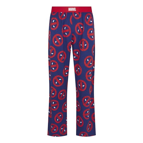 Recovered - Loungepants - Marvel Deadpool Icon Repeat Print Blue XL von Recovered
