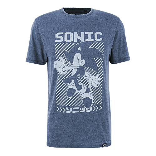 Recovered Herren Sonic T-Shirt, Mehrfarbig, L von Recovered