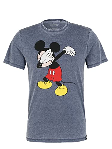 Recovered T-Shirt Disney Mickey Mouse Dabbing - M - Blau von Recovered