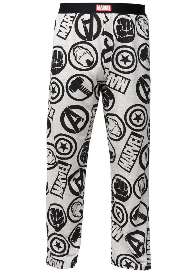 Recovered Loungepants Loungepant - Marvel Avengers Spiderman Iron Man Thor Logos von Recovered