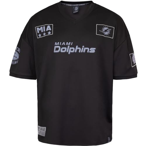 Recovered NFL Team Salute Black Military Oversized Mesh Limited Jersey Trikot (DE/NL/SE/PL, Alphanumerisch, XL, Regular, Regular, Miami Dolphins) von Recovered