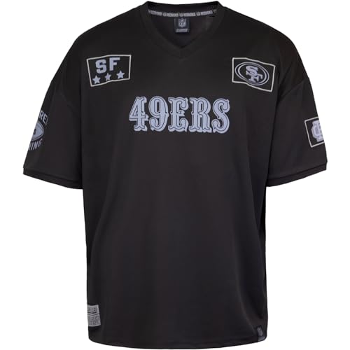 Recovered NFL Team Salute Black Military Oversized Mesh Limited Jersey Trikot (DE/NL/SE/PL, Alphanumerisch, XXL, Regular, Regular, San Francisco 49ers) von Recovered