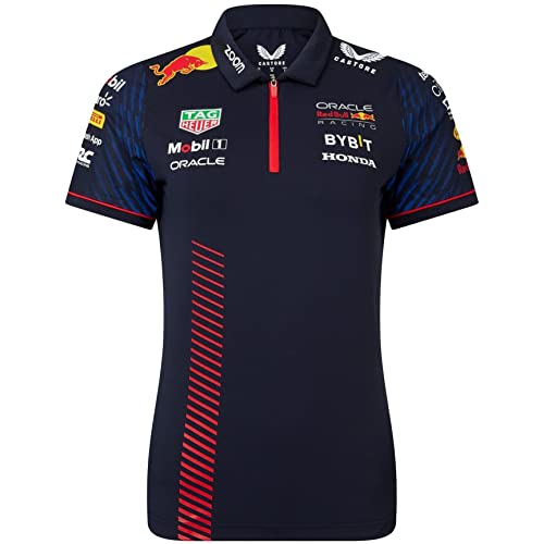 Red Bull Racing F1 Team Formula Damen-Poloshirt Offizielle Formel 1 - Blau - M von Castore