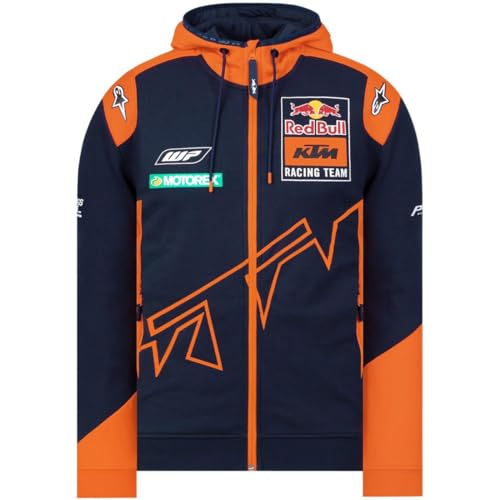 Red Bull Kids Zip-Hoodie KTM Official Teamline Blau Gr. 104 von Red Bull