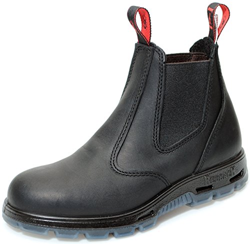 Redback USBBK Safety Work Boots aus Australien - mit Stahlkappe - Unisex + | Black/Schwarz | UK 10.0 / EU 44.0 von Redback