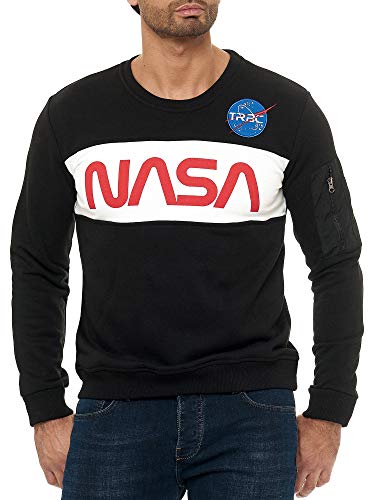 Red Bridge Herren Sweatshirt Pullover NASA Schwarz M von Redbridge