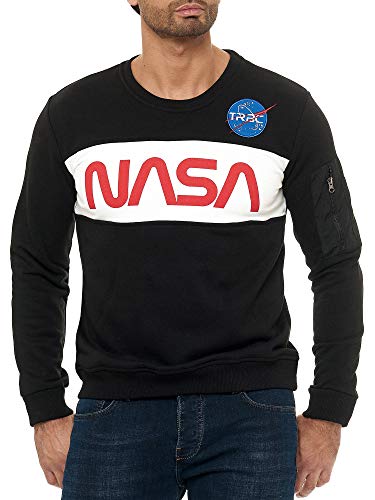 Red Bridge Herren Sweatshirt Pullover NASA Schwarz S von Redbridge