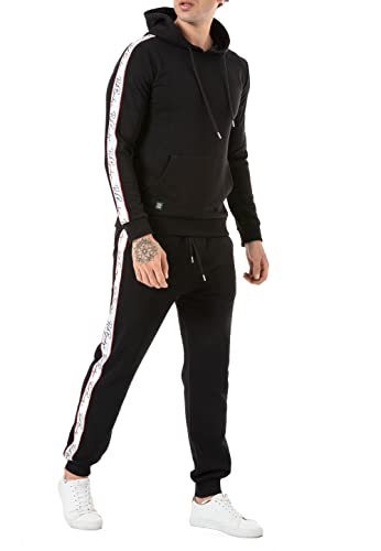 Redbridge 2-teiliger Jogginganzug Jogger Set Hoodie und Hose Kombi Premium Schwarz XXL von Redbridge