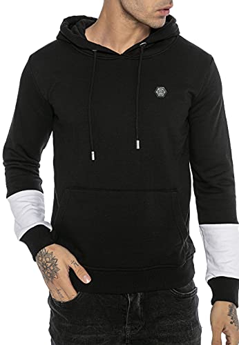 Redbridge Herren Kapuzenpullover Hoodie Sweatshirt mit Kapuze Schwarz S von Redbridge