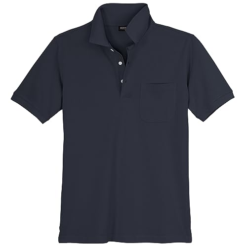 Redfield Piqué Poloshirt Herren Übergröße dunkelblau, XL Größe:3XL von Redfield