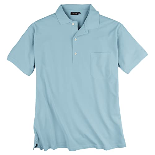 Redfield Poloshirt Übergröße hellblau Piqué, XL Größe:5XL von Redfield