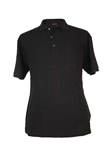 Redfield Basic Kurzarmpolo 3XL - 10XL, schwarz, Größe:7XL von Redfield