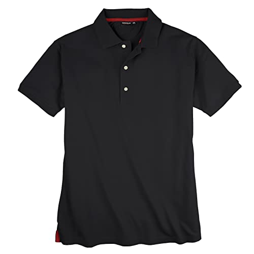 Redfield Basic Stretch-Poloshirt Übergröße schwarz, Größe:2XL von Redfield