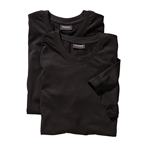 Redfield Doppelpack T-Shirts Übergröße schwarz, Größe:10XL von Redfield