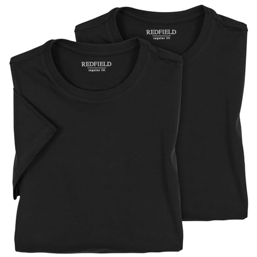 Redfield Doppelpack T-Shirts Übergröße schwarz, Größe:7XL von Redfield