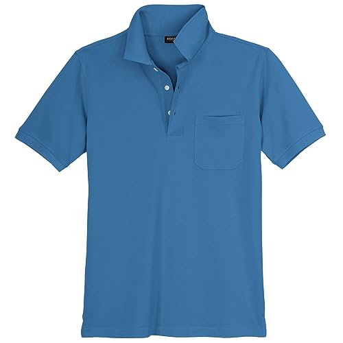 Redfield Piqué Poloshirt Herren Übergröße blau, Größe:10XL von Redfield