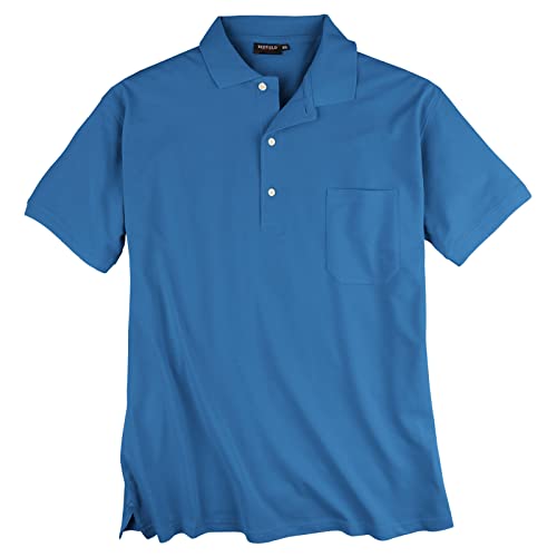 Redfield Piqué Poloshirt Herren Übergröße blau, XL Größe:6XL von Redfield