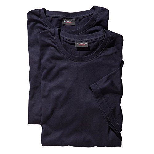 Redfield Doppelpack T-Shirt dunkelblau Übergröße, Größe:8XL von Redfield