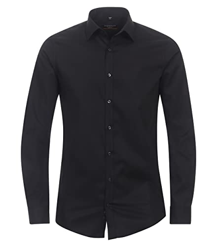 Redmond Businesshemd Uni Slim Fit 90 schwarz XS von Redmond