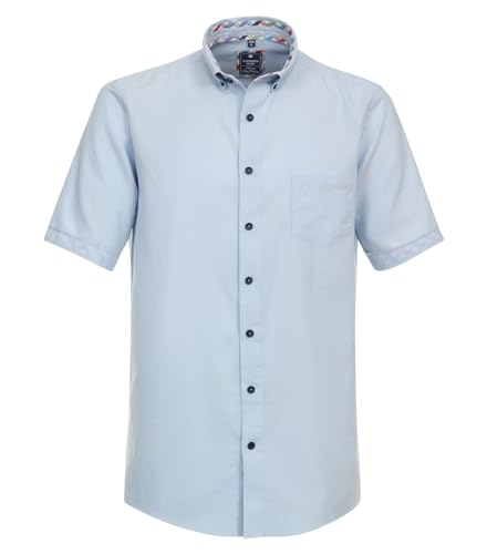 Redmond Freizeithemd Kurzarm Uni Comfort Fit 10 blau 3XL von Redmond