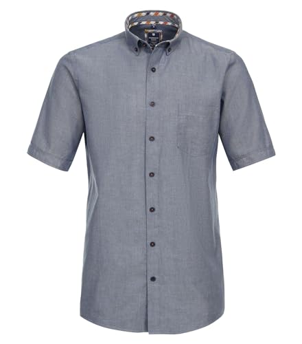 Redmond Freizeithemd Kurzarm Uni Comfort Fit 19 blau 3XL von Redmond