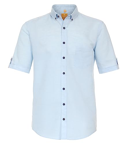 Redmond Freizeithemd Kurzarm Uni Modern Fit 10 blau XXL von Redmond