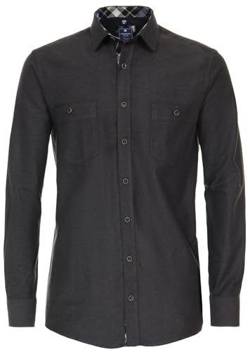 Redmond Freizeithemd Uni Modern Fit 90 schwarz XL von Redmond