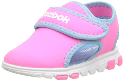 Reebok Baby - Mädchen Wave Glider Iii Kids Sportsandale, Atomic Pink/Digital Blue/FTWR White, 22 EU von Reebok